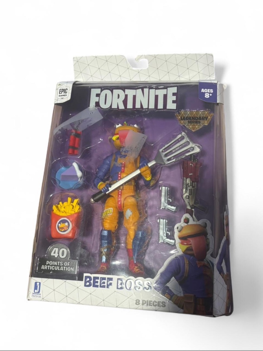 FORTNITE Beef Boss Action Figure - Yellow & Blue